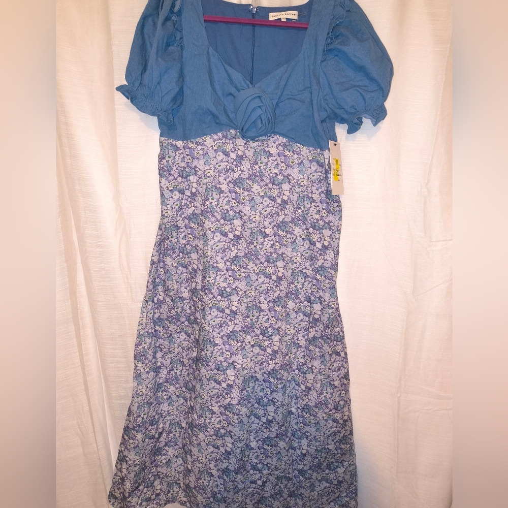 Floral Blue Skirt